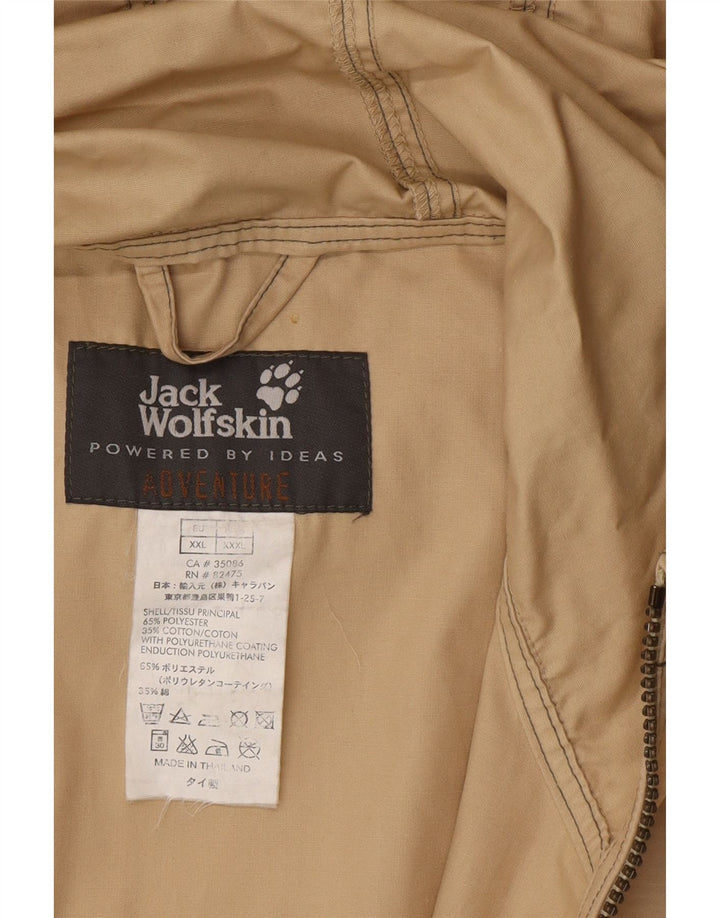 Jack Wolfskin muška anorak jakna s kapuljačom UK 44 2XL bež poliester