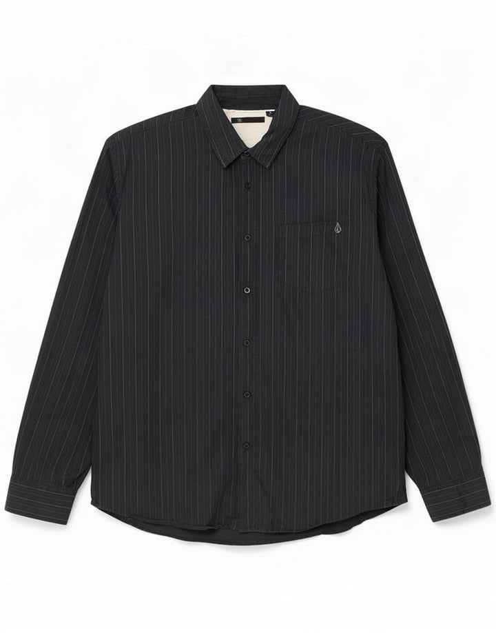 Volcom muška košulja XL Black Pinstripe Cotton