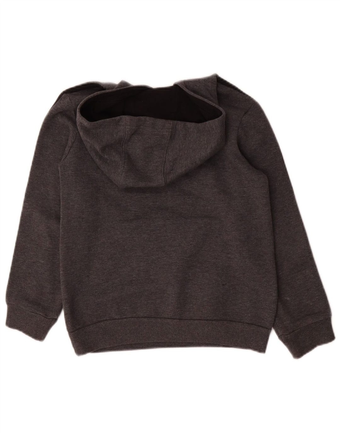 ADIDAS majica s kapuljačom s grafičkim motivima 7-8 godina, sivi poliester