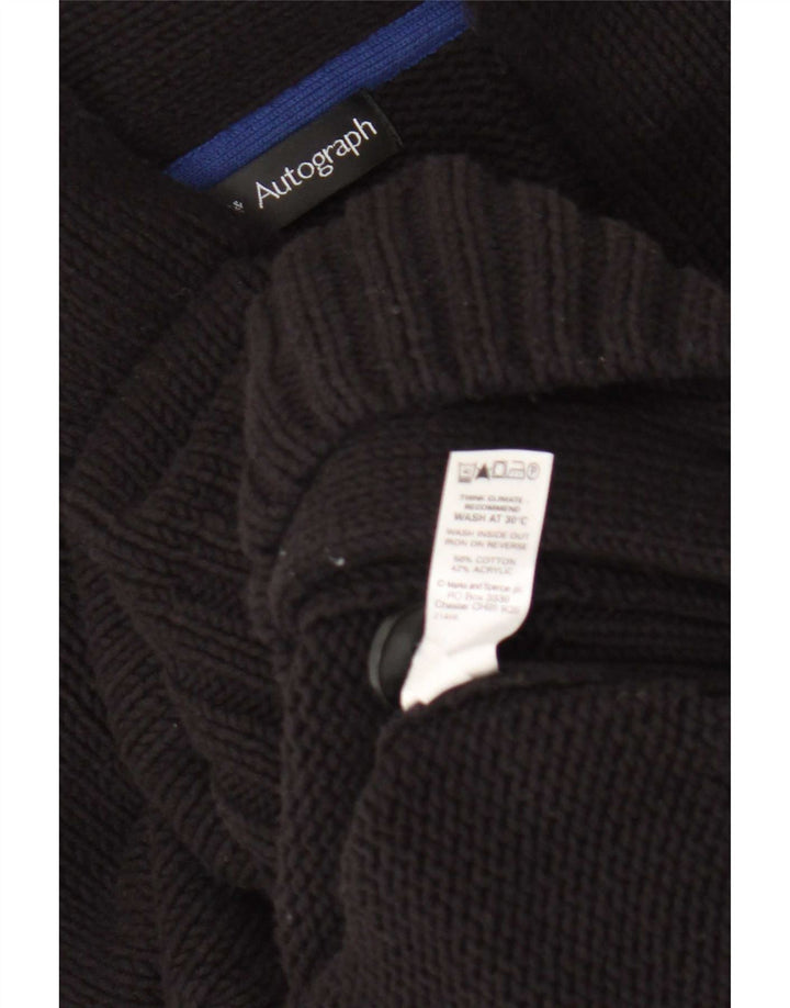 Marks & Spencer muški autograph kardigan pulover UK 38/40 srednje crna
