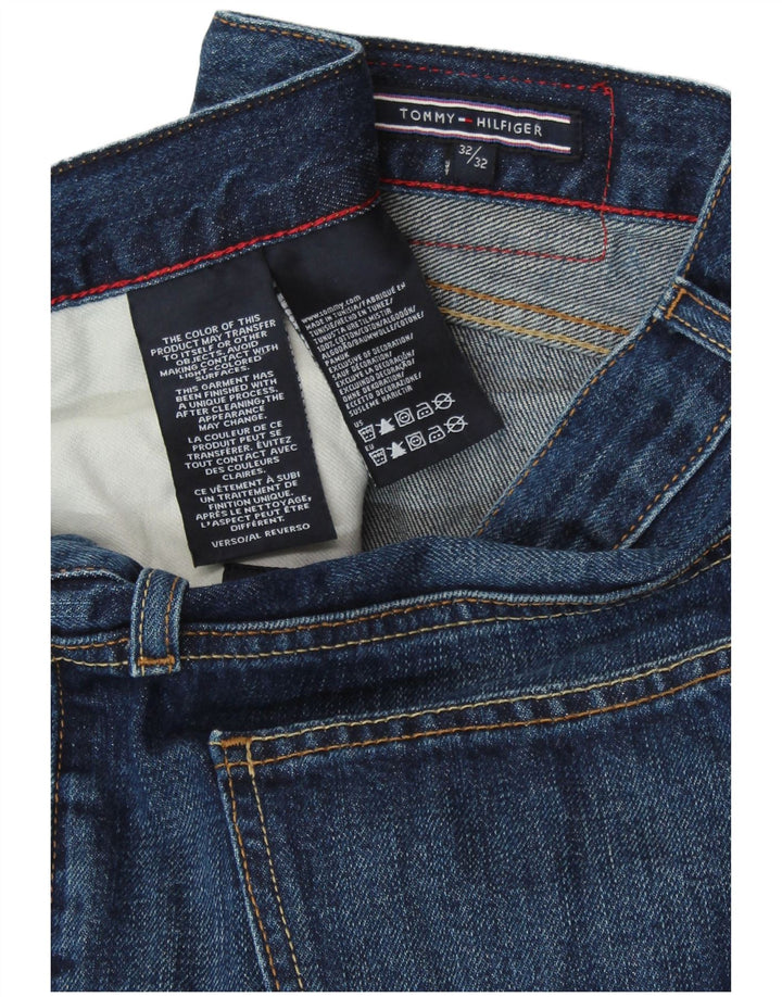 TOMMY HILFIGER Muške ravne traperice W32 L32 Plavi pamuk