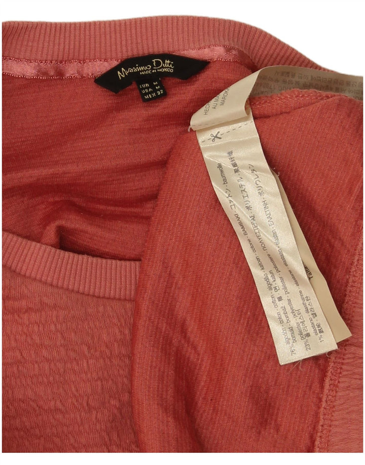 Massimo Dutti Ženski džemper UK 14 Srednje narančasti pamuk