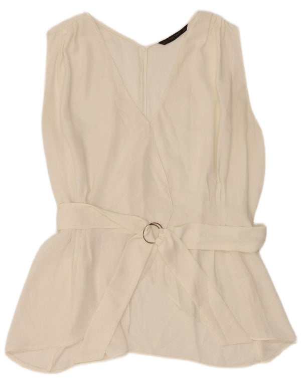 Zara ženski gornji dio bluze bez rukava UK 18 XL bijeli