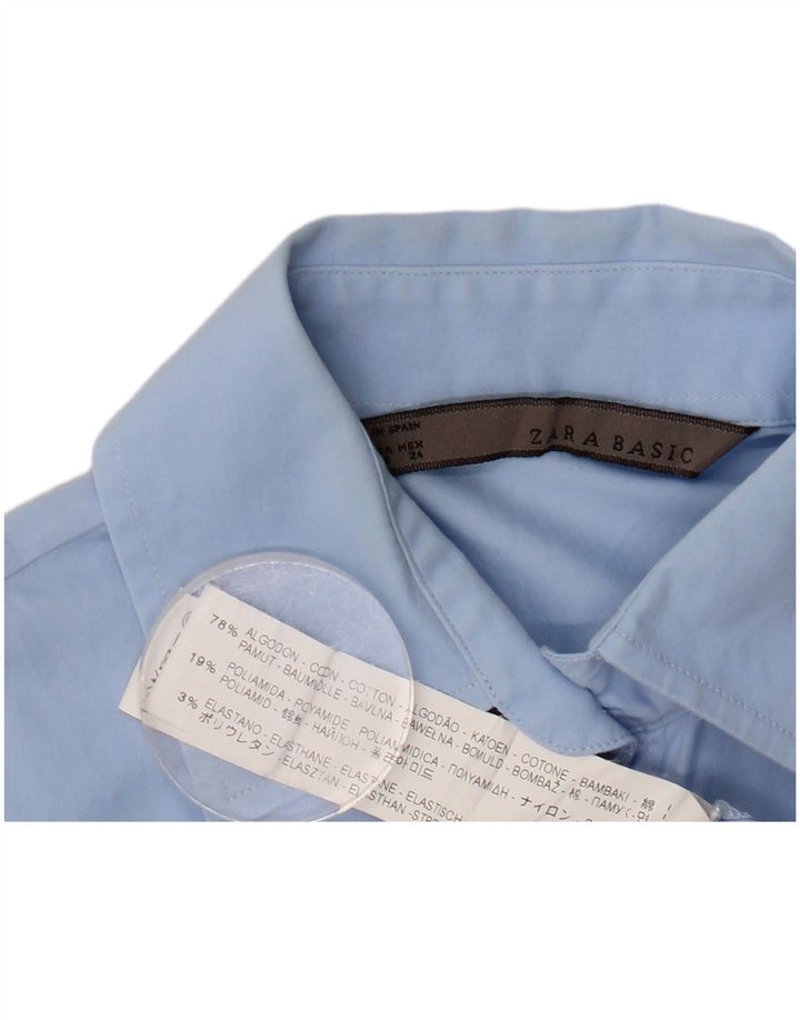 ZARA ženski bodi dugih rukava UK 6 XS plavi pamuk