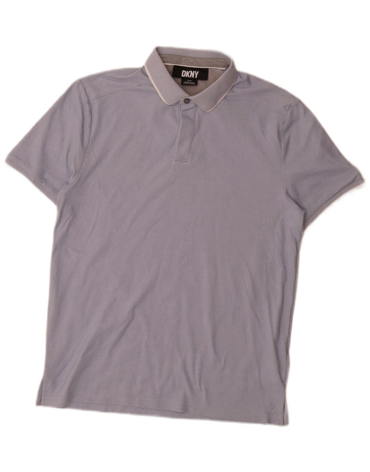 Dkny muška polo majica srednje plavi pamuk