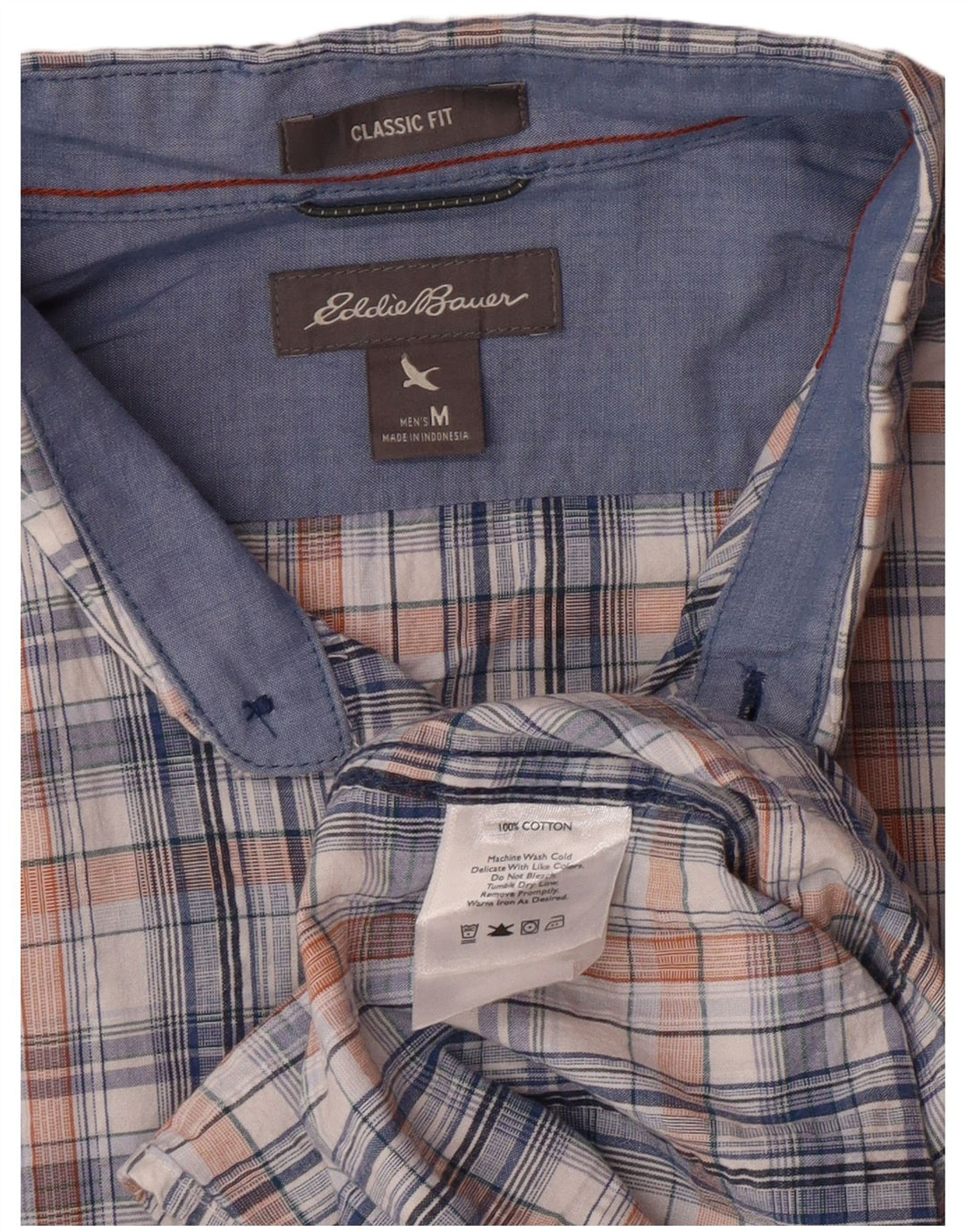 EDDIE BAUER Muška klasična košulja kratkih rukava srednje šarene kare