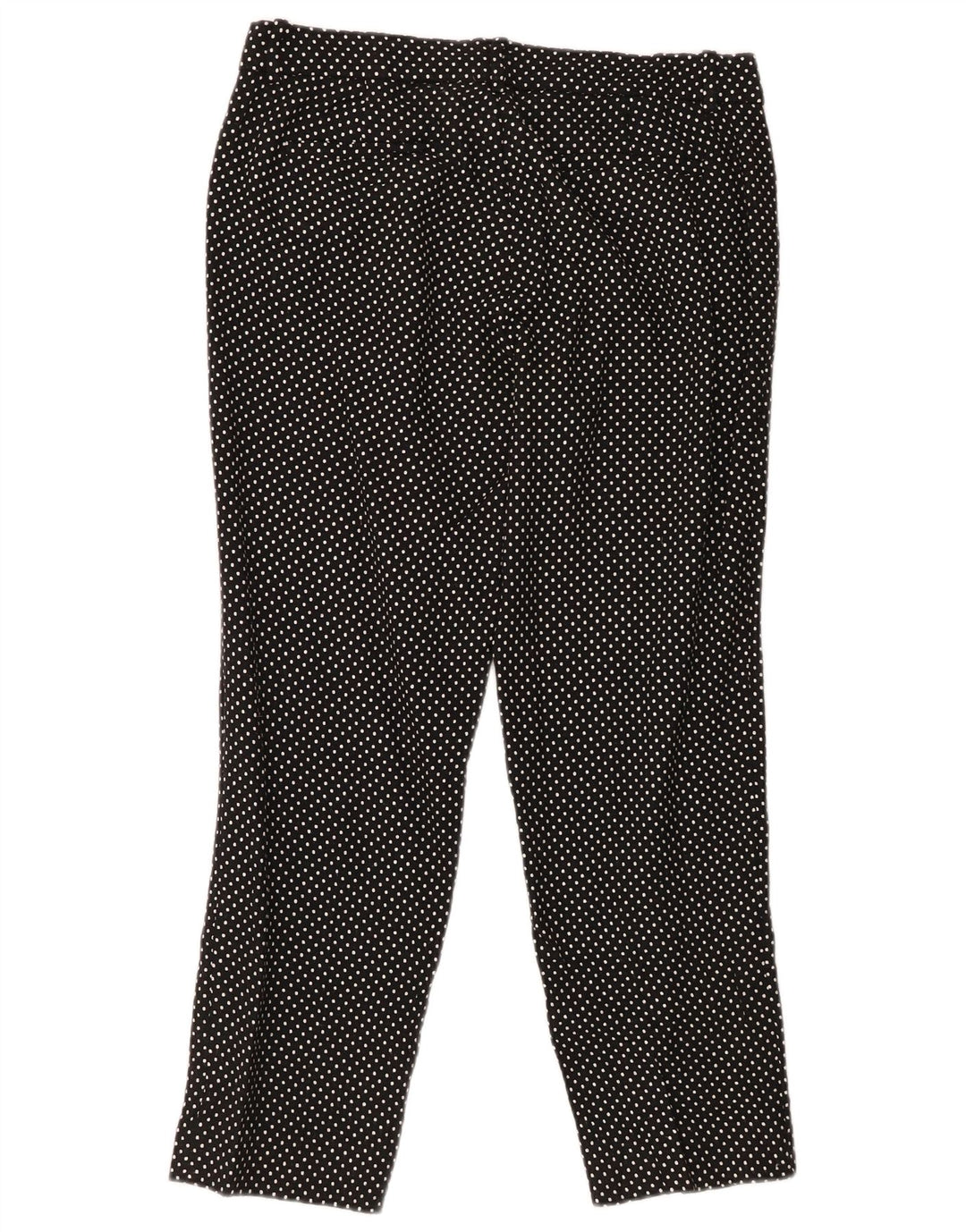 J. CREW Ženske uske Capri hlače US 6 srednje W30 L25 crne na točkice