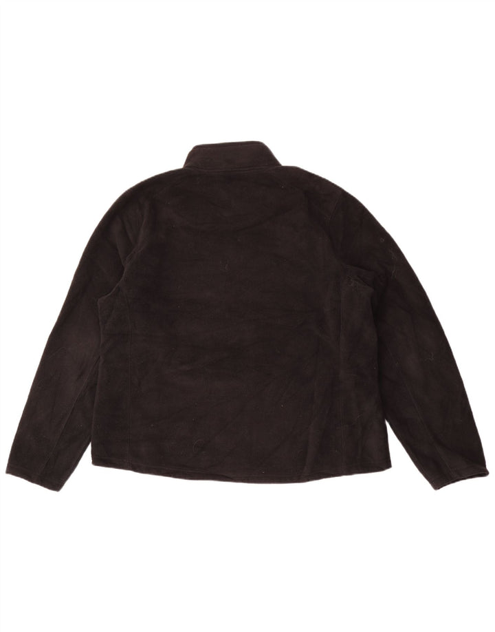 Eddie Bauer ženska prevelika jakna od flisa UK 18 XL crni poliester