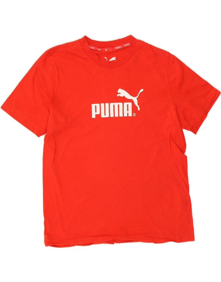 PUMA Mens Graphic T-Shirt Top Large Red Cotton Vintage Puma and Second-Hand Puma from Messina Hembry 