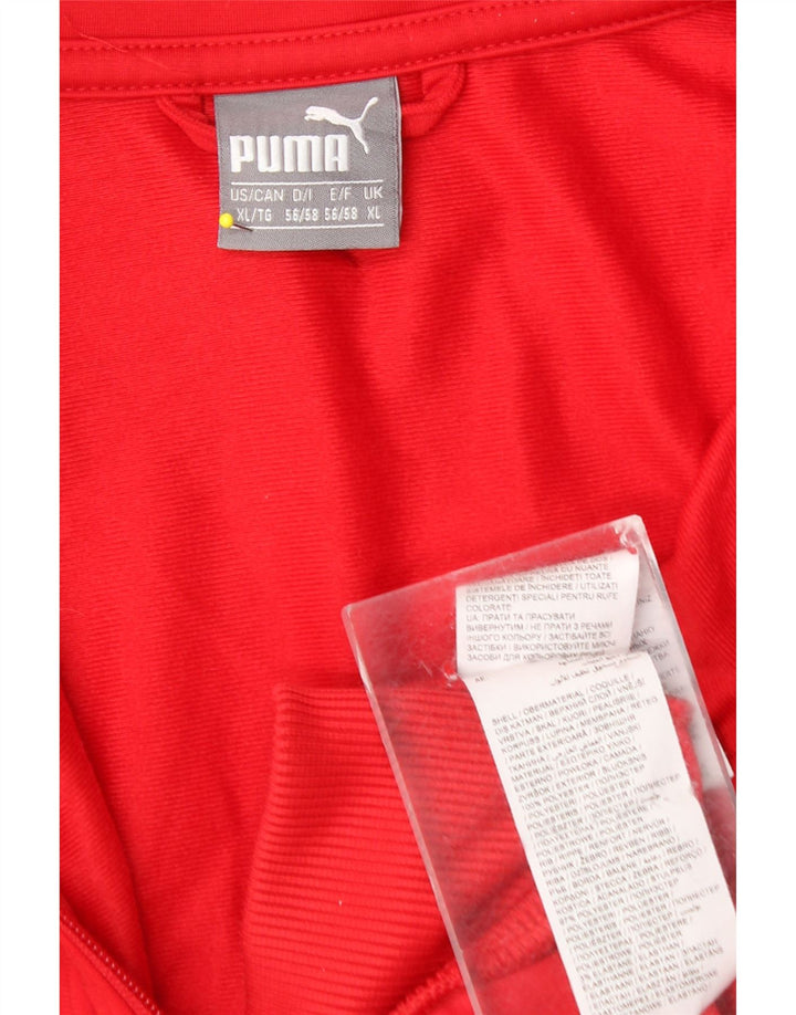 Puma muška gornja jakna trenirke XL Red Colourblock poliester