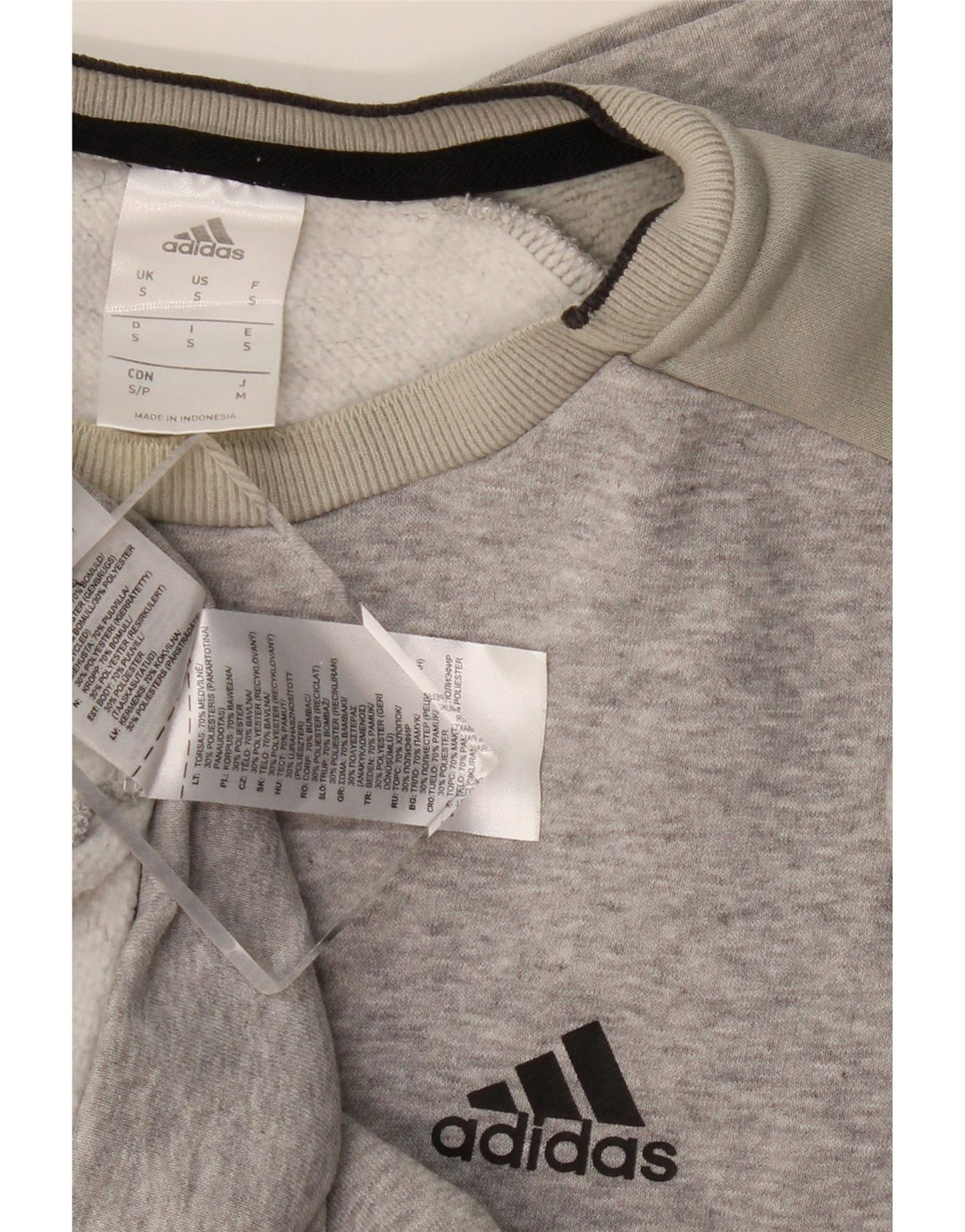 Adidas muška majica s kratkim rukavima, mala, siva, pamuk