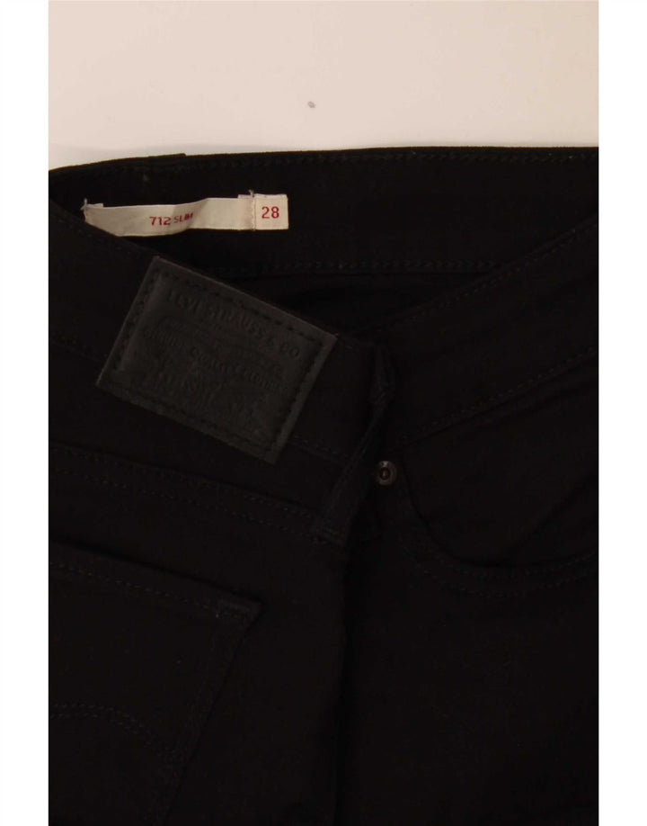 Levi's ženske 712 uske traperice W28 L26 crne