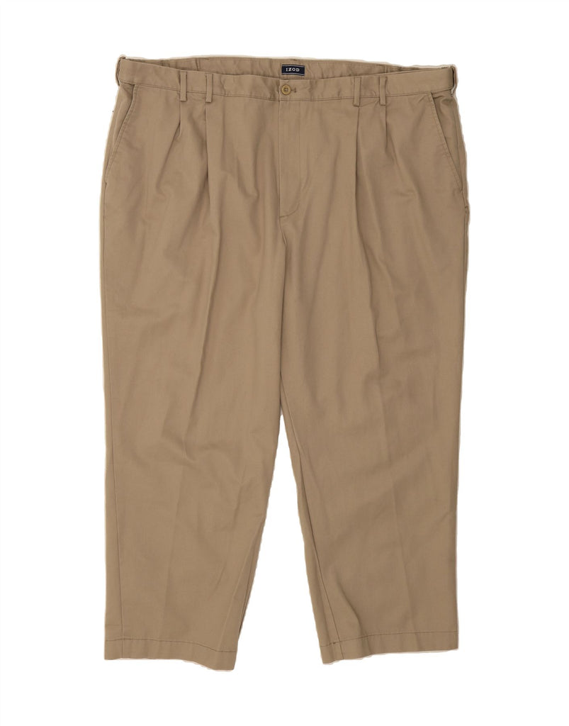 IZOD Mens Pegged Chino Trousers W50 L30 Beige Cotton Vintage Izod and Second-Hand Izod from Messina Hembry 
