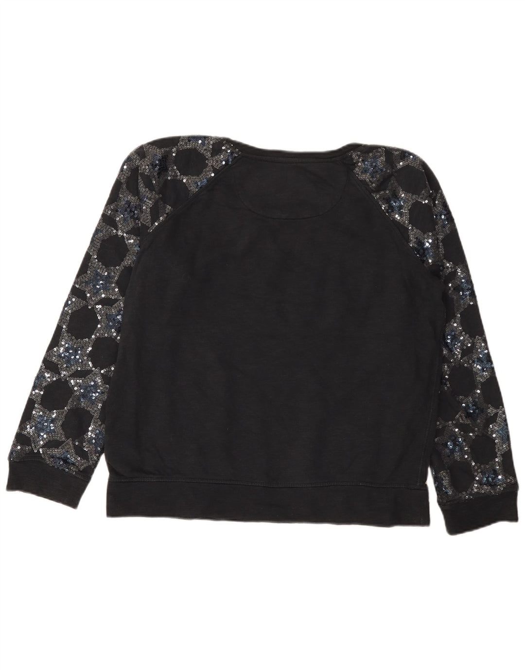 SUPERDRY Ženski džemper s grafičkim motivima UK 16 Veliki crni pamuk