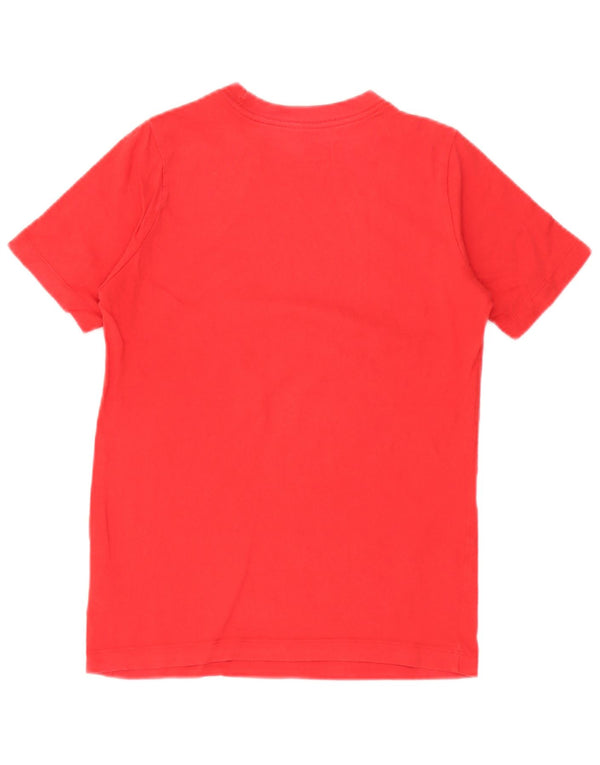 Nike Boys Graphic T-Shirt Top 12-13 Years Large Red Pamuk