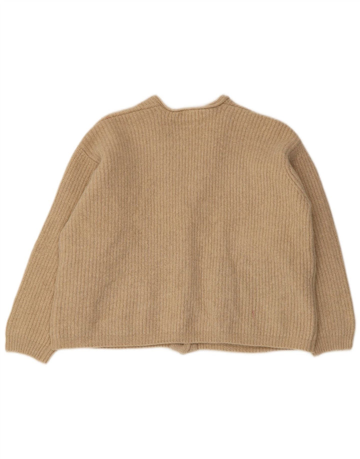 Dkny ženski prekomjerni džemper UK 10 Small Beige Wool