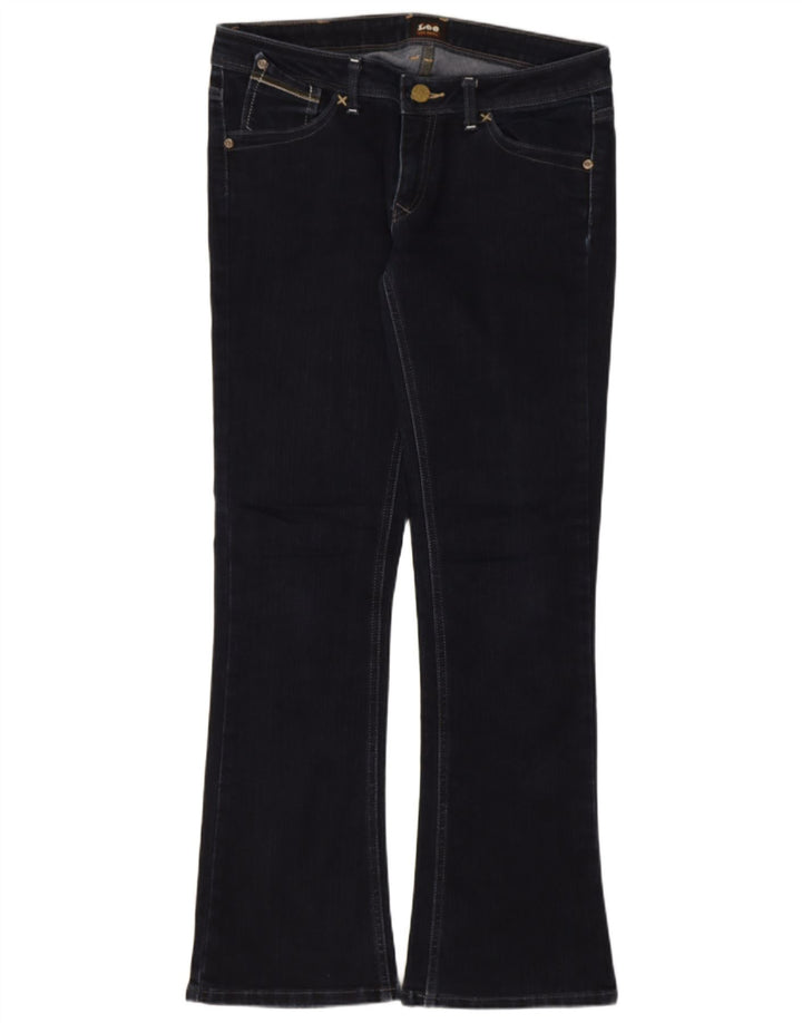 Ženske traperice Lee Bootcut W30 L30 tamnoplavi pamuk