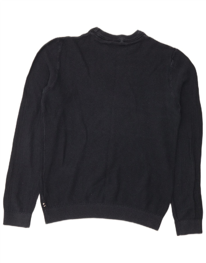 Jack & Jones muški džemper s okruglim izrezom Srednji tamnoplavi pamuk