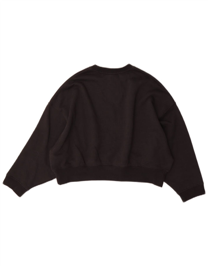 Nike Girls Oversized Graphic Sweatshirt Džemper 10-11 godina srednje crna