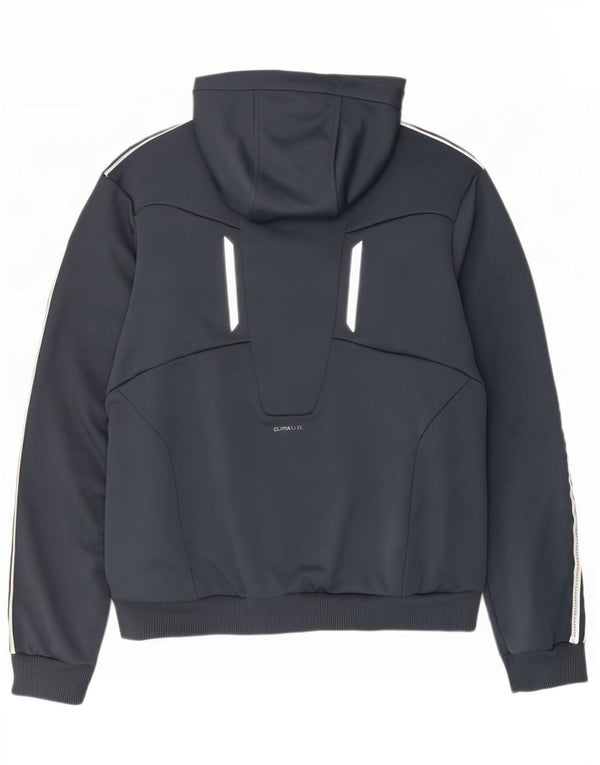 Adidas muška pulover s kapuljačom Climalite, veliki sivi poliester u boji