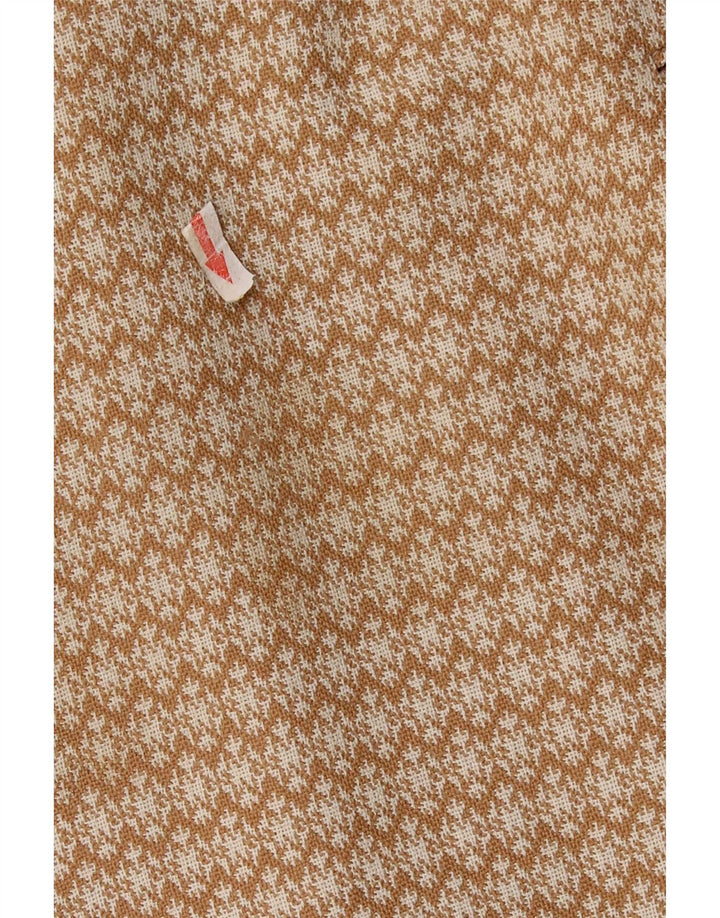 Vintage ženski kaput UK 10 Small Beige Geometric