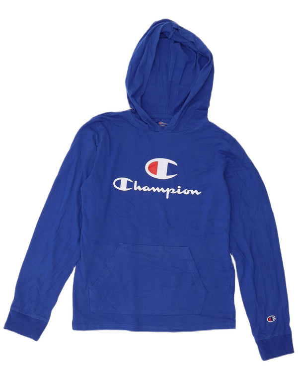 Champion Boys Graphic Hoodie Džemper 13-14 godina XL plavi pamuk