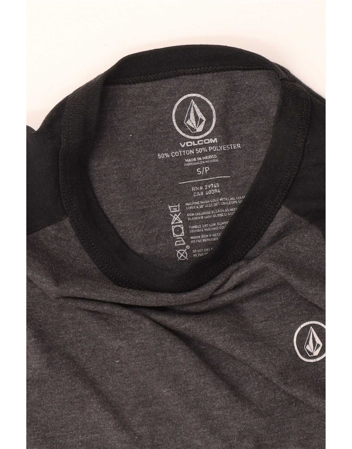 Volcom Ženska majica s 3/4 rukavima UK 10 Mali sivi pamuk u boji