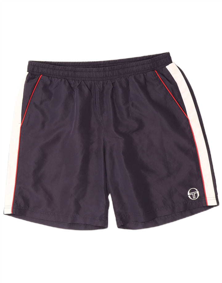Sergio Tacchini muške sportske kratke hlače 2XL tamnoplavi poliester u boji
