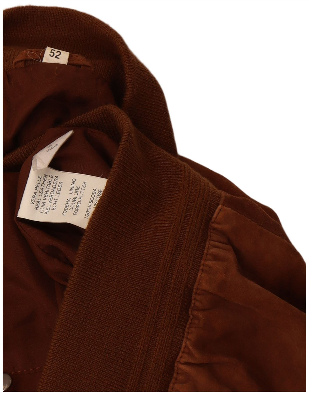 Vintage Muška Jakna Bomber od Antilopa EU 52 XL Smeđa Koža