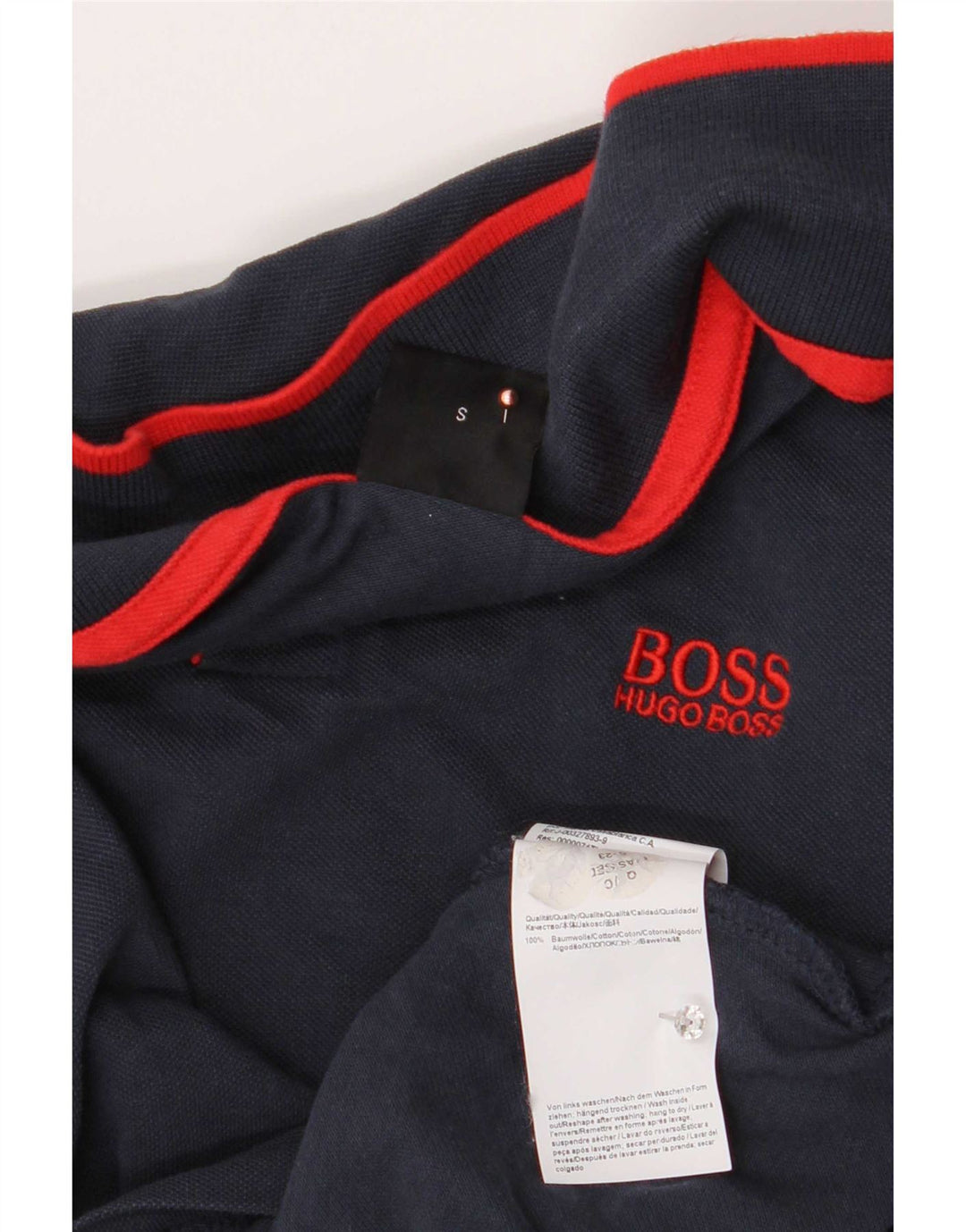 Hugo Boss muška polo majica mala tamnoplava pamučna