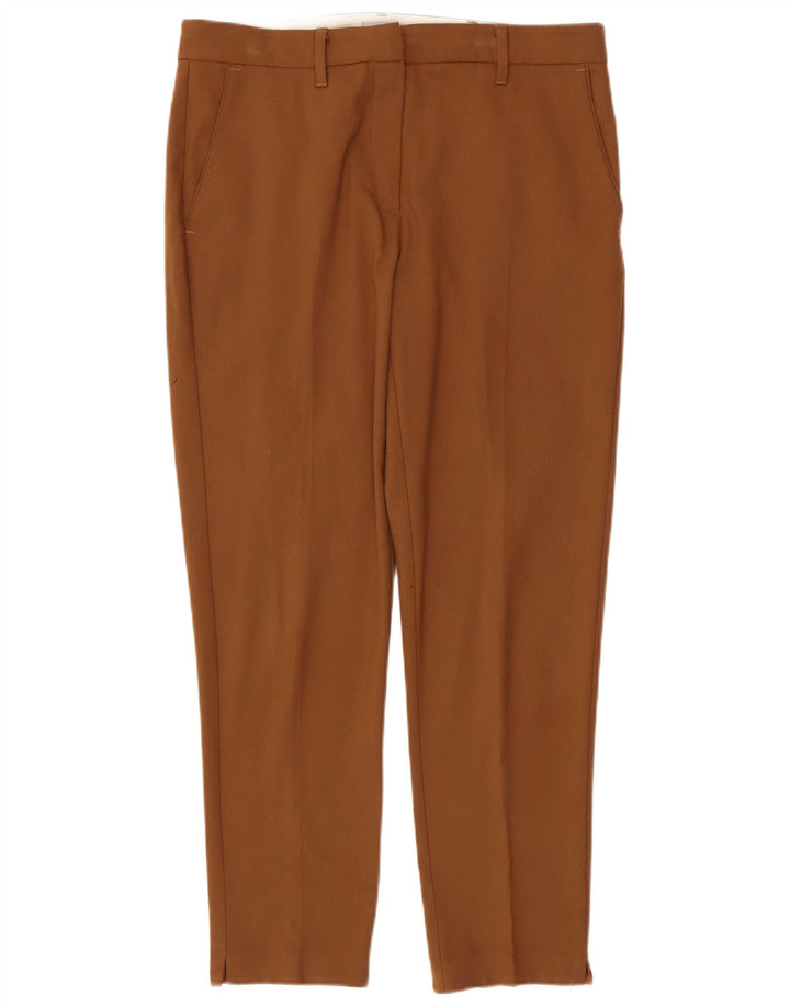 MARELLA Ženske uske hlače odijela UK 14 Large W34 L28 Smeđi poliester