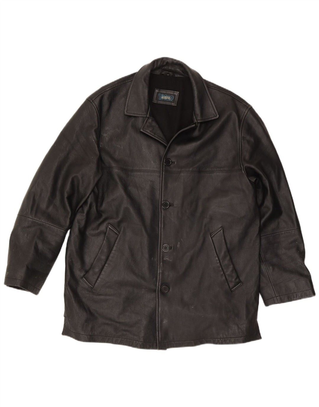 Kartel muška kožna jakna UK 40 velika crna