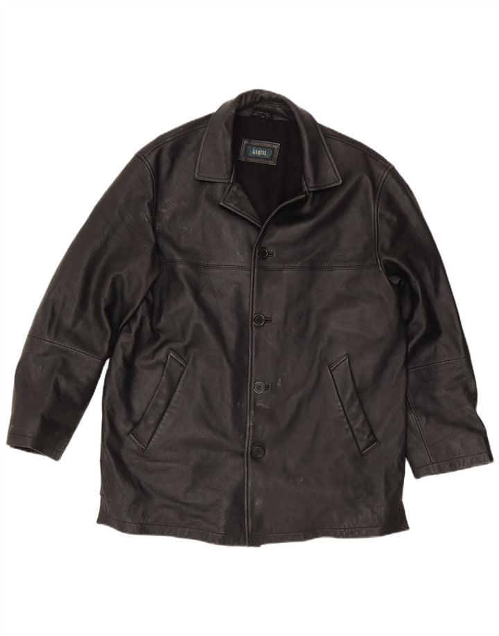 Kartel muška kožna jakna UK 40 velika crna