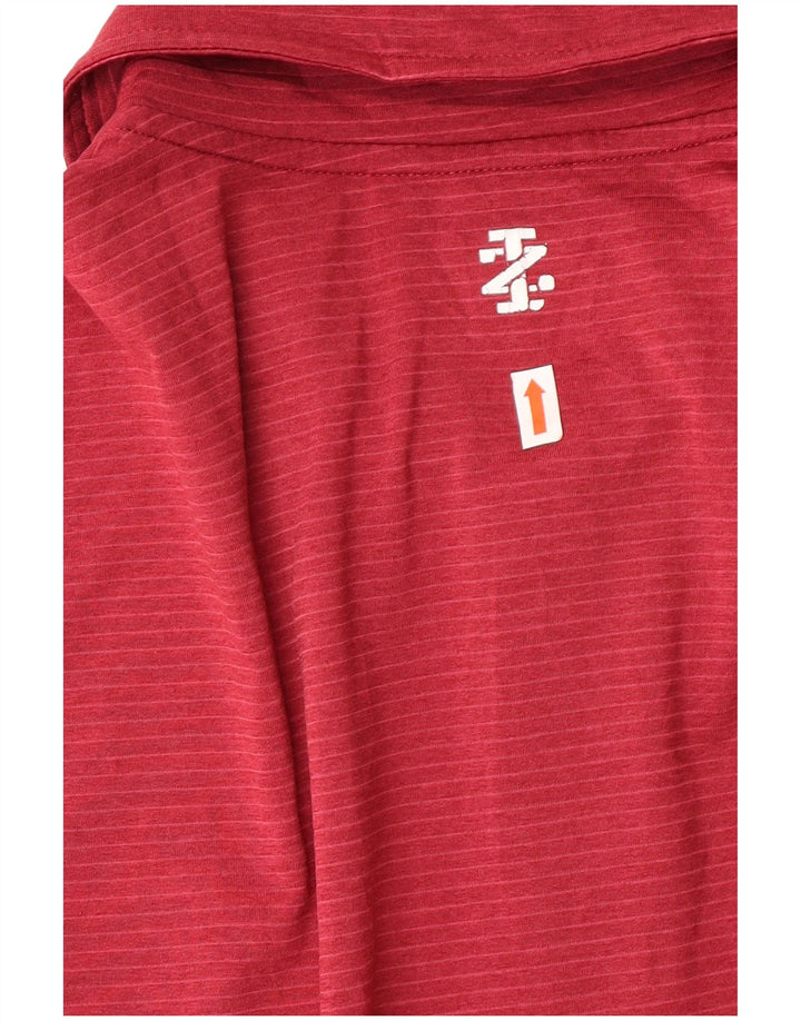 Izod muška polo majica za golf s velikim crvenim prugama od poliestera