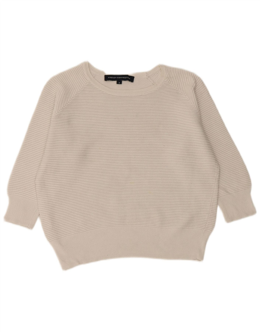 FRENCH CONNECTION Ženski džemper s veznim izrezom UK 10 Mali bijeli