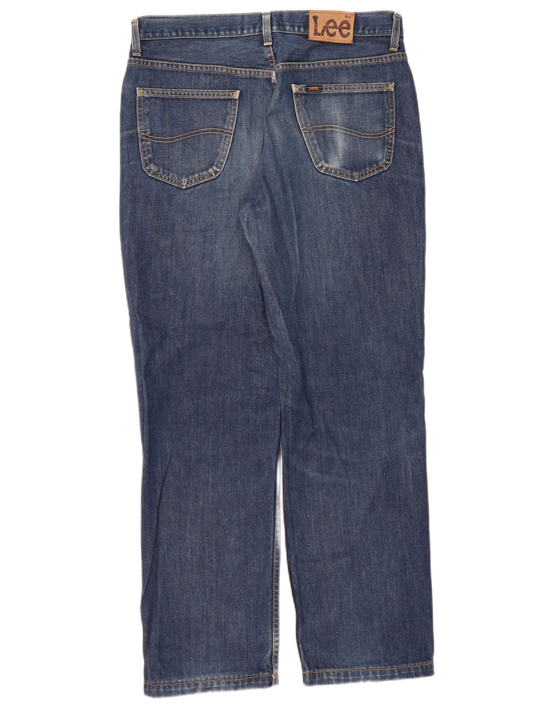 Lee Mens Chicago Straight Jeans W36 L31 Plavi pamuk