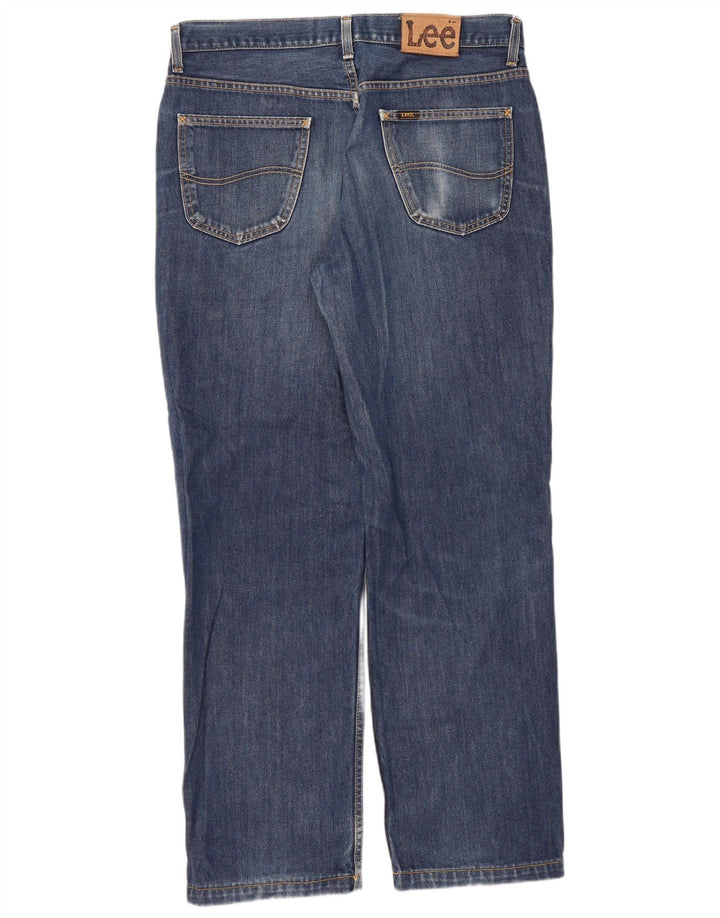 Lee Mens Chicago Straight Jeans W36 L31 Plavi pamuk