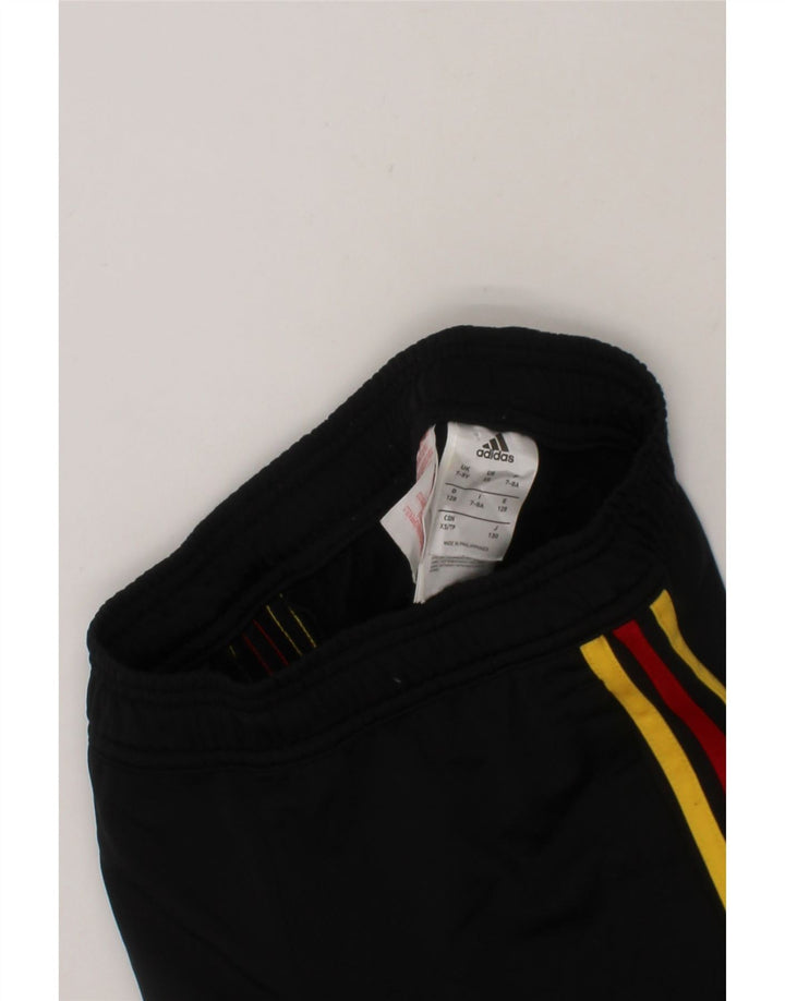 ADIDAS Boys Tracksuit Trousers 7-8 Years  Black Polyester Vintage Adidas and Second-Hand Adidas from Messina Hembry 