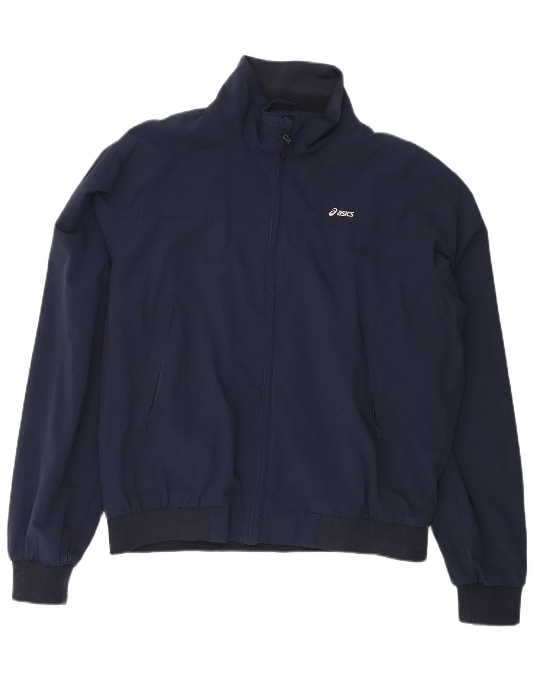 ASICS muška bomber jakna UK 40 Large tamnoplavi najlon