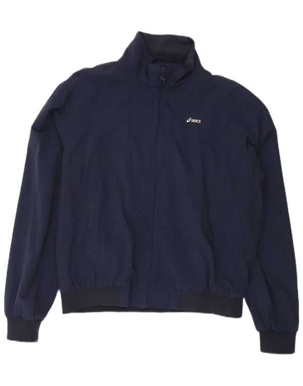 ASICS muška bomber jakna UK 40 Large tamnoplavi najlon