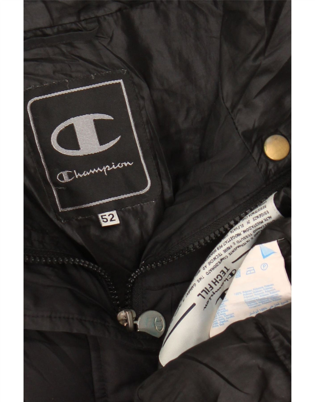 Champion ženska podstavljena jakna IT 52 2XL crni poliester