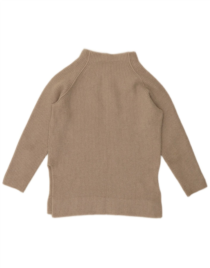 Massimo Dutti, ženski džemper s kornjačastim ovratnikom UK 12 Srednje bež vuneni