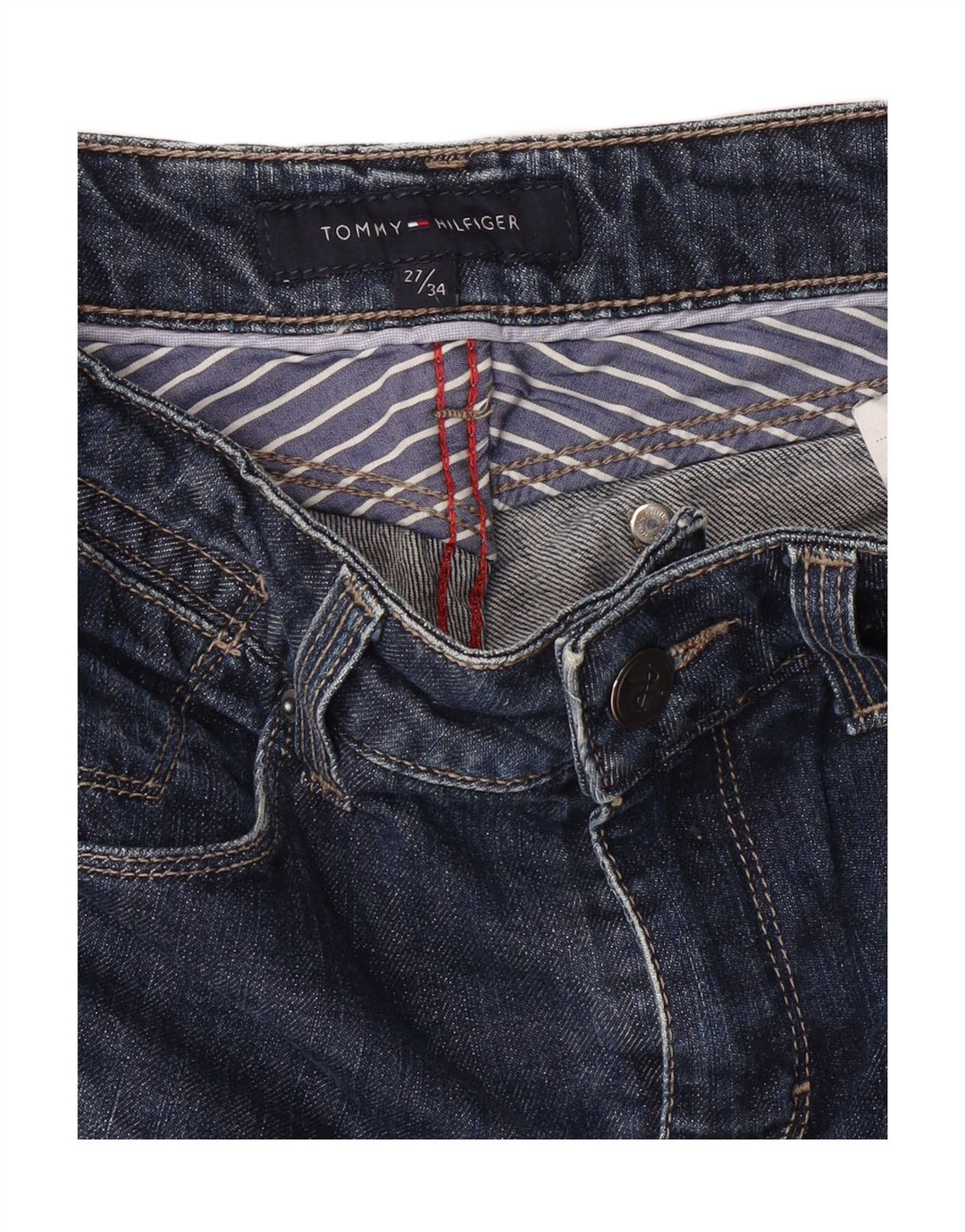 TOMMY HILFIGER Womens Slim Jeans W27 L31 Blue