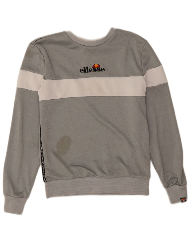 Muški džemper Ellesse Graphic Sweatshirt Mali poliester u sivoj boji