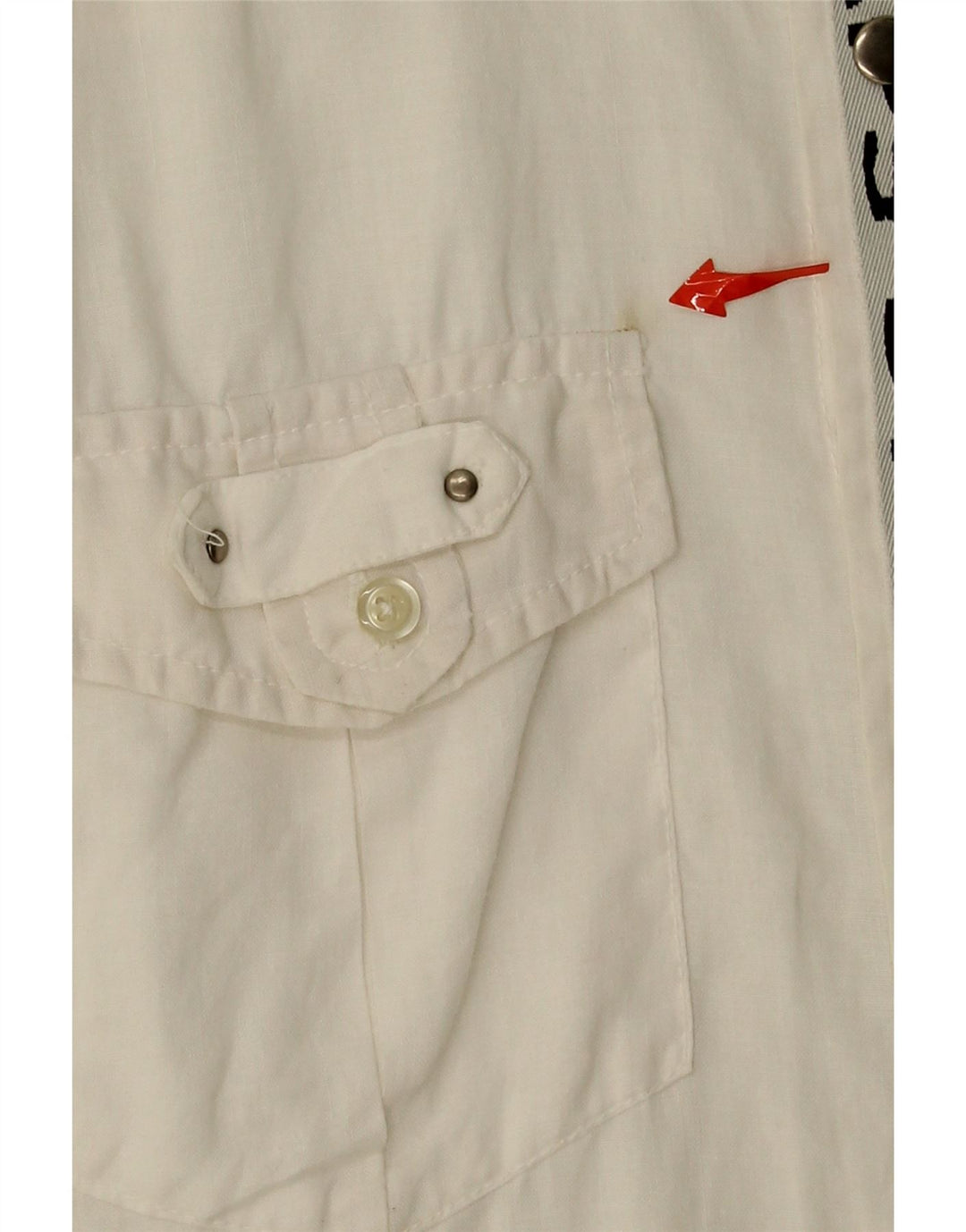 VINTAGE Mens Graphic Short Sleeve Shirt Large White Linen Vintage Vintage and Second-Hand Vintage from Messina Hembry 