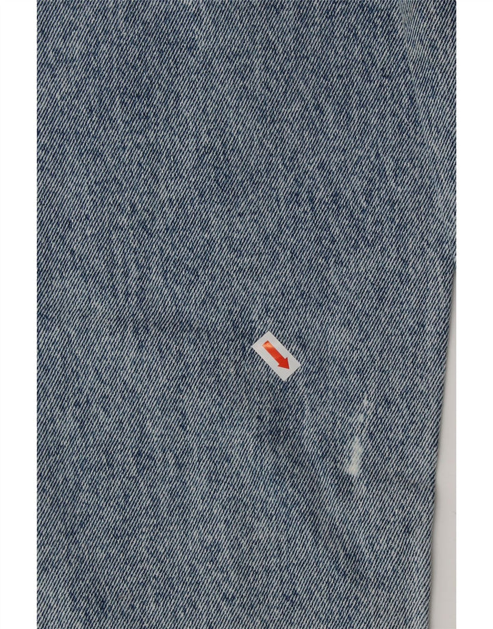 VINTAGE Ženske sužene traperice visokog struka UK 6 XS W25 L25 Plavi pamuk