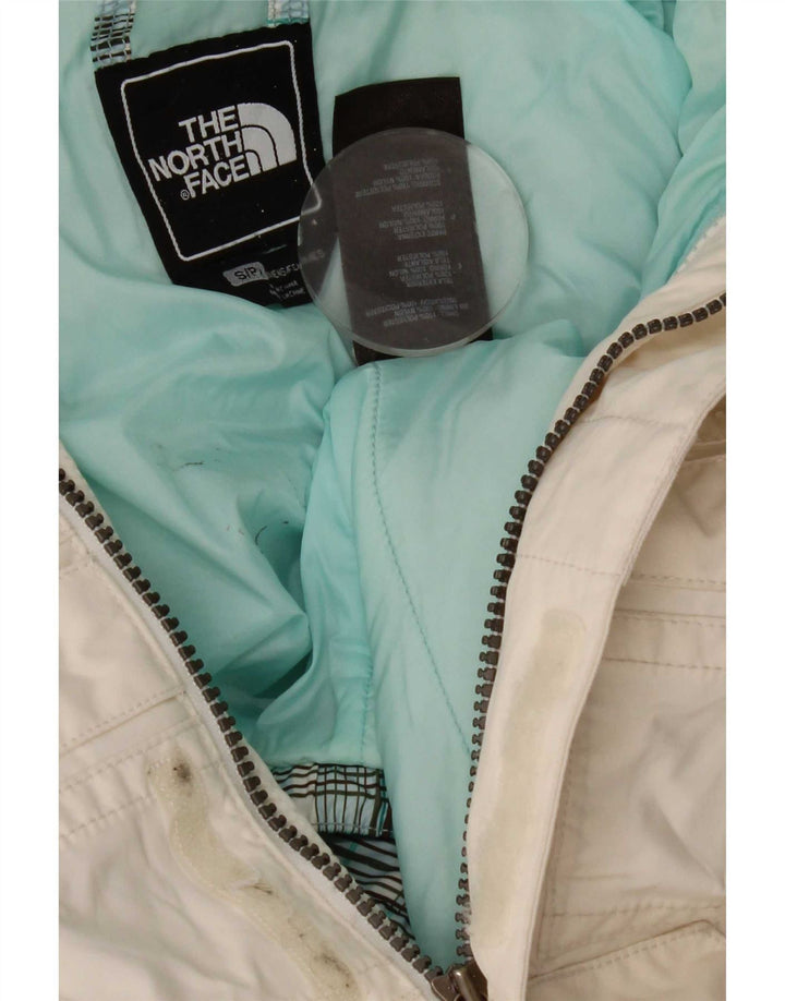 The North Face ženska skijaška jakna s kapuljačom UK 10 Mali bijeli poliester