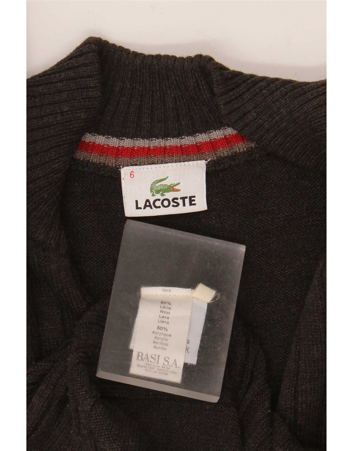 Lacoste muški kardigan pulover veličina 6 XL smeđa vunena