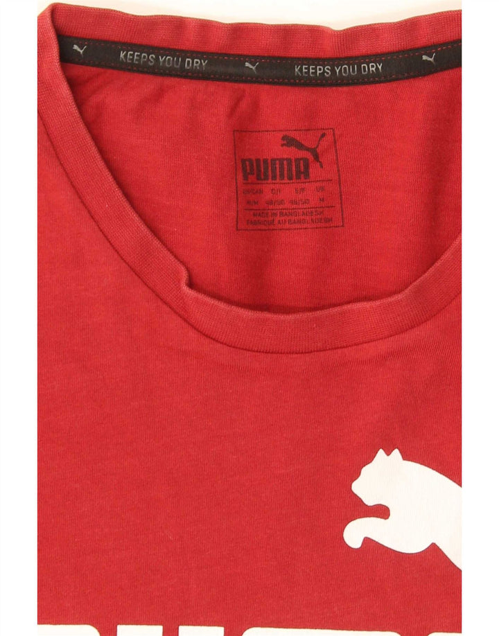 Puma muška grafička majica srednje crvene boje