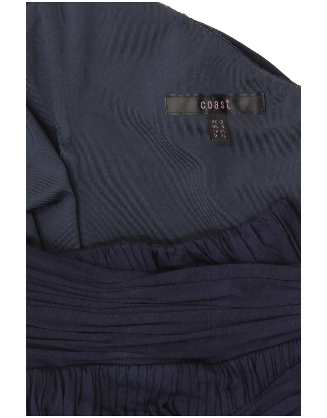 Coast ženska maksi haljina s halterima UK 12 srednje tamnoplava